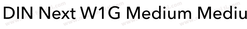 DIN Next W1G Medium Medium字体转换
